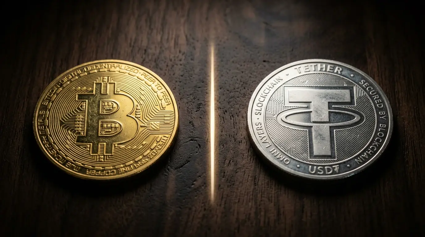 Srovnání Bitcoinu a stablecoinů pro krypto sázení -- volatilita, poplatky a rychlost