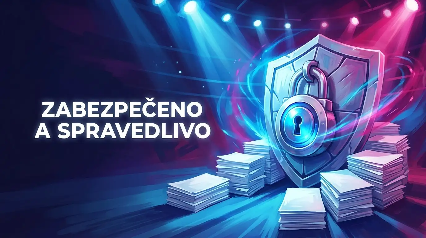 Zámek, ochranný štít a dokumenty symbolizující pravidla účtu CHEXX